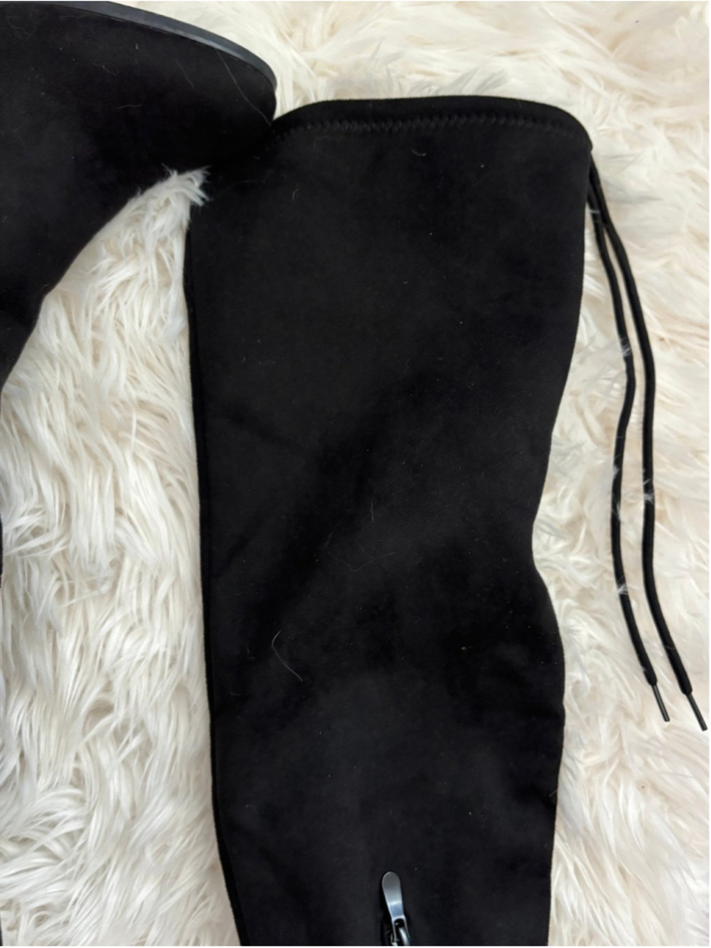 Dream Pairs Black knee thigh high Boots Chunky Heel Stretch Boots Sexy Fall 8.5 - Picture 3 of 9